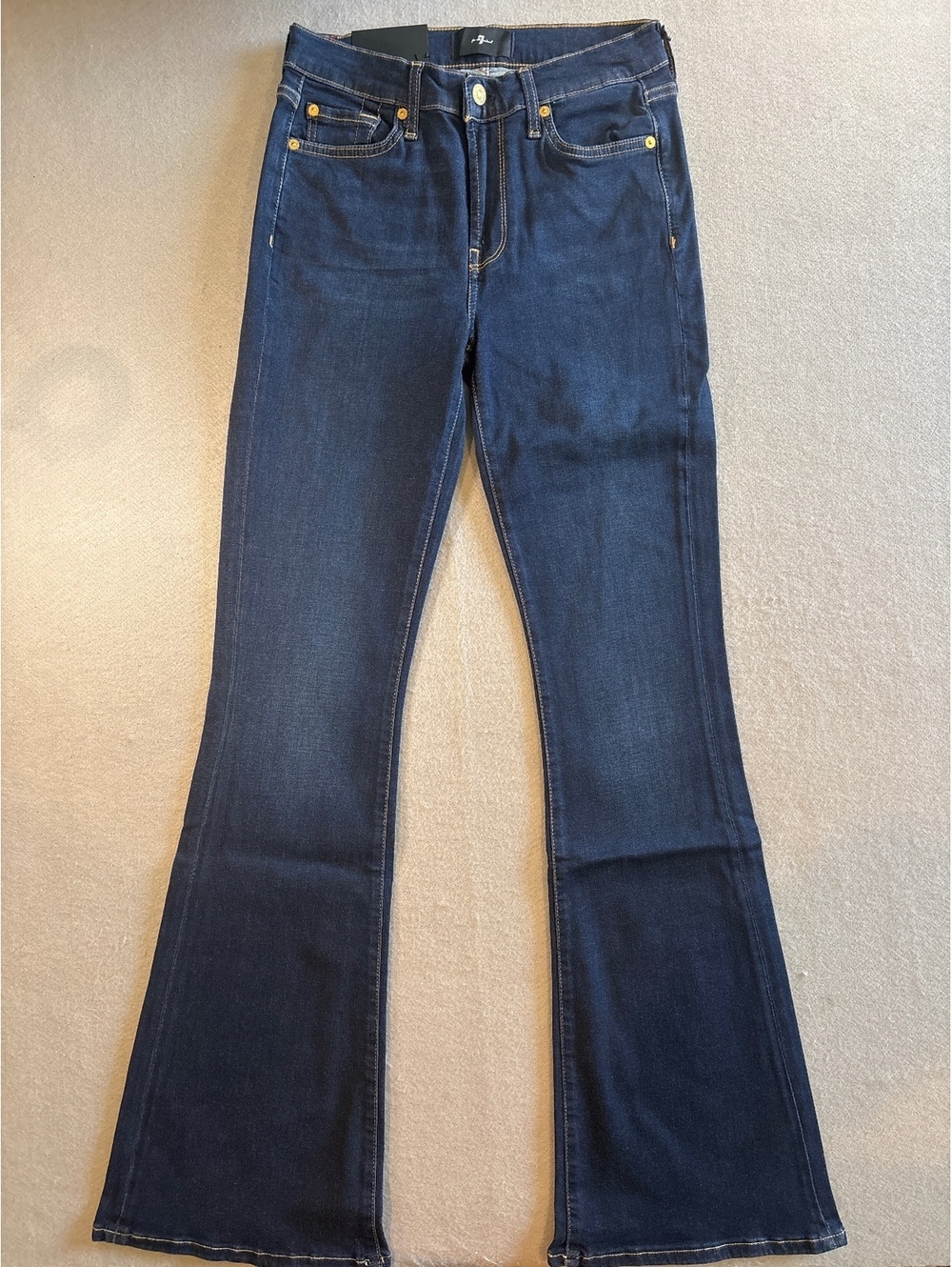 7 For All Mankind HW Ali Tried & True Dark Blue Slim Size 27
